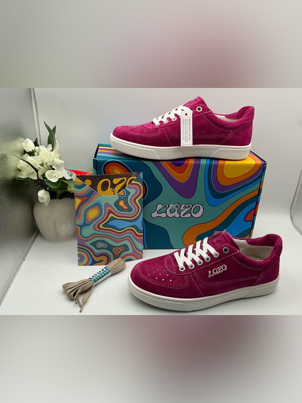 Poshmark Title

LAZO Supernova Pink Suede Sneakers Women’s 8.5 NIB

De